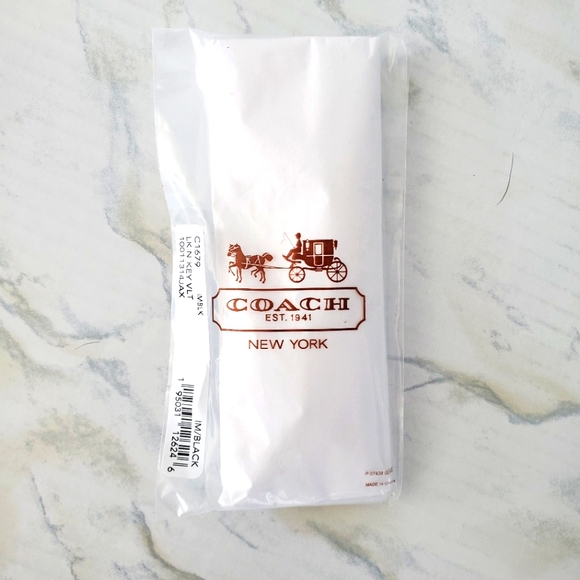 Coach Lock & Key Bag Charm Key Ring - Picture 3 of 4